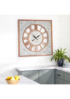 Farmhouse Metal Wall Clock