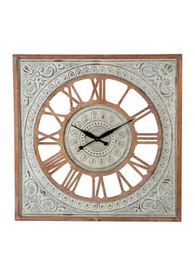 Farmhouse Metal Wall Clock