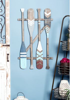Monroe Lane Coastal Wood Wall Decor, Brown
