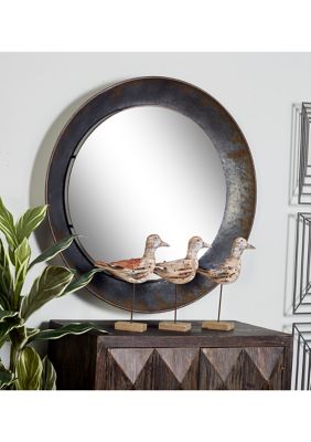 Industrial Metal Wall Mirror