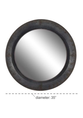 Industrial Metal Wall Mirror