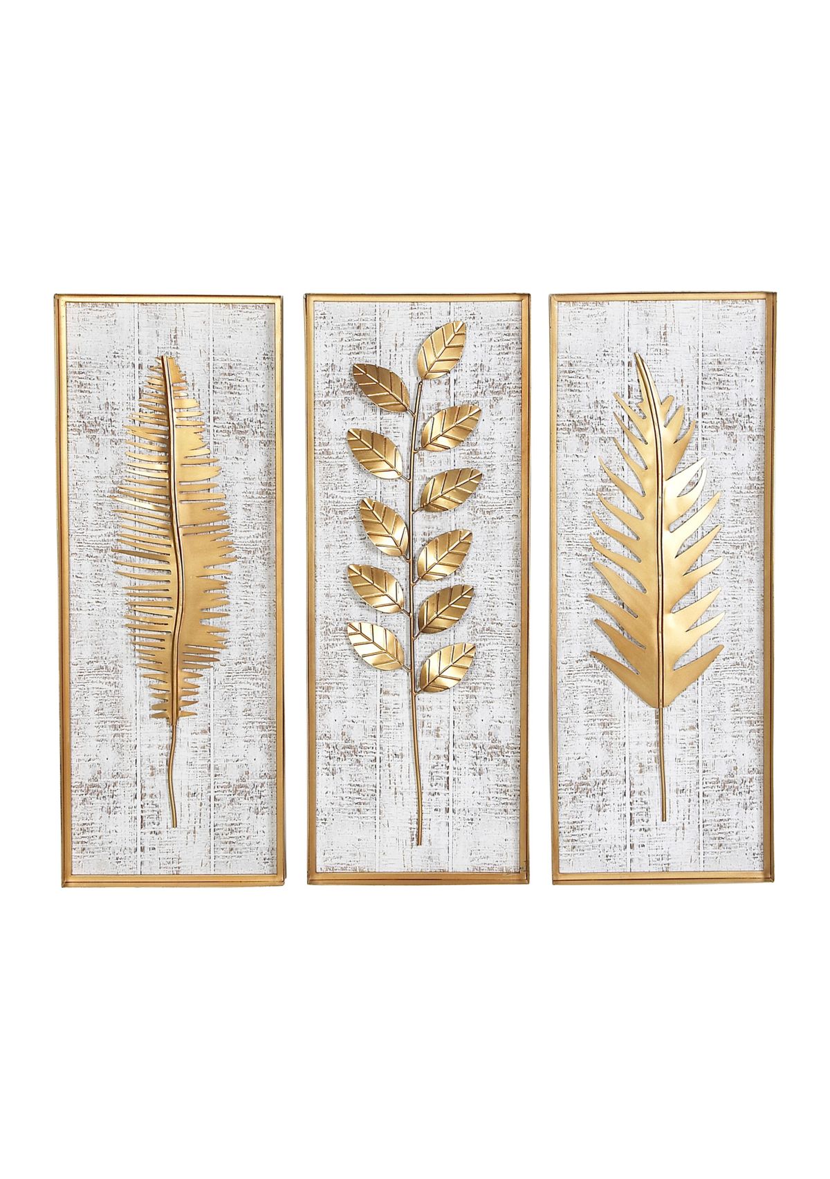 Contemporary Metal Wall Decor - Set of 3