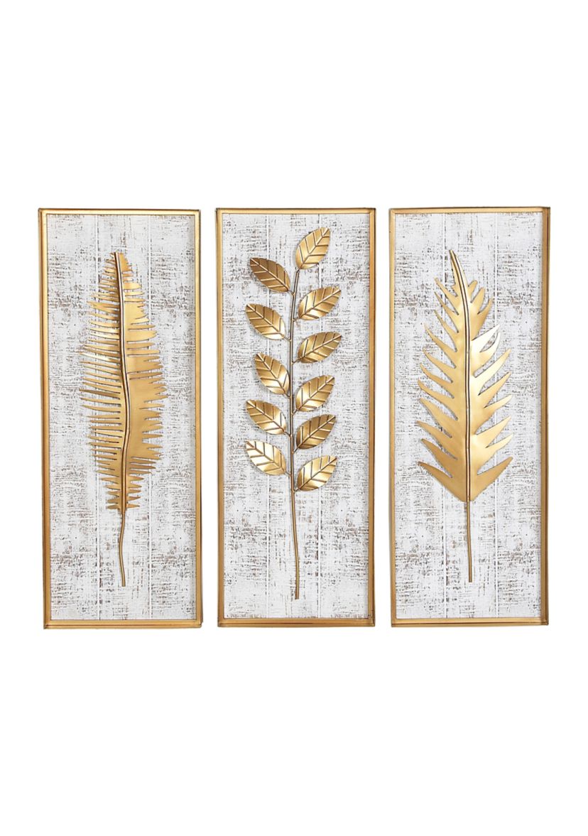 Contemporary Metal Wall Decor - Set of 3
