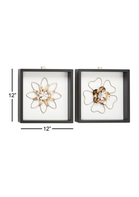 Contemporary Wood Wall Decor - Set of 2