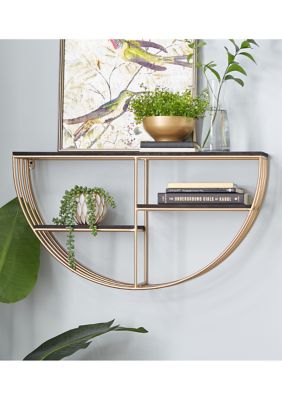 Contemporary Wooden Wall Shelf