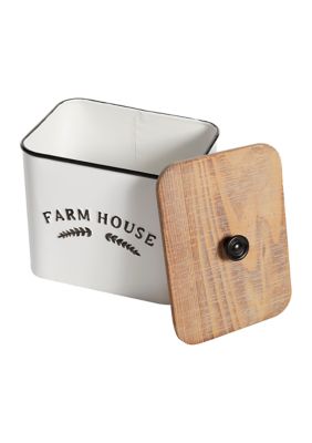 Farmhouse Metal Canisters - Set of 3