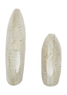 Coastal Ceramic Sculpture - Set of 2