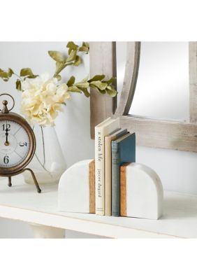 Modern Marble Bookends - Set of 2