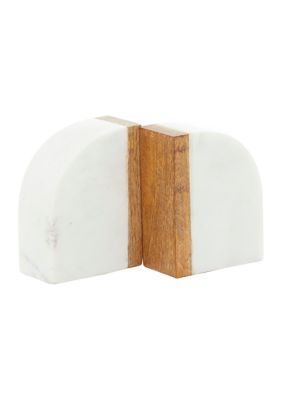 Modern Marble Bookends - Set of 2