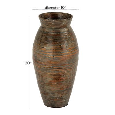 Traditional Bamboo Wood Vase