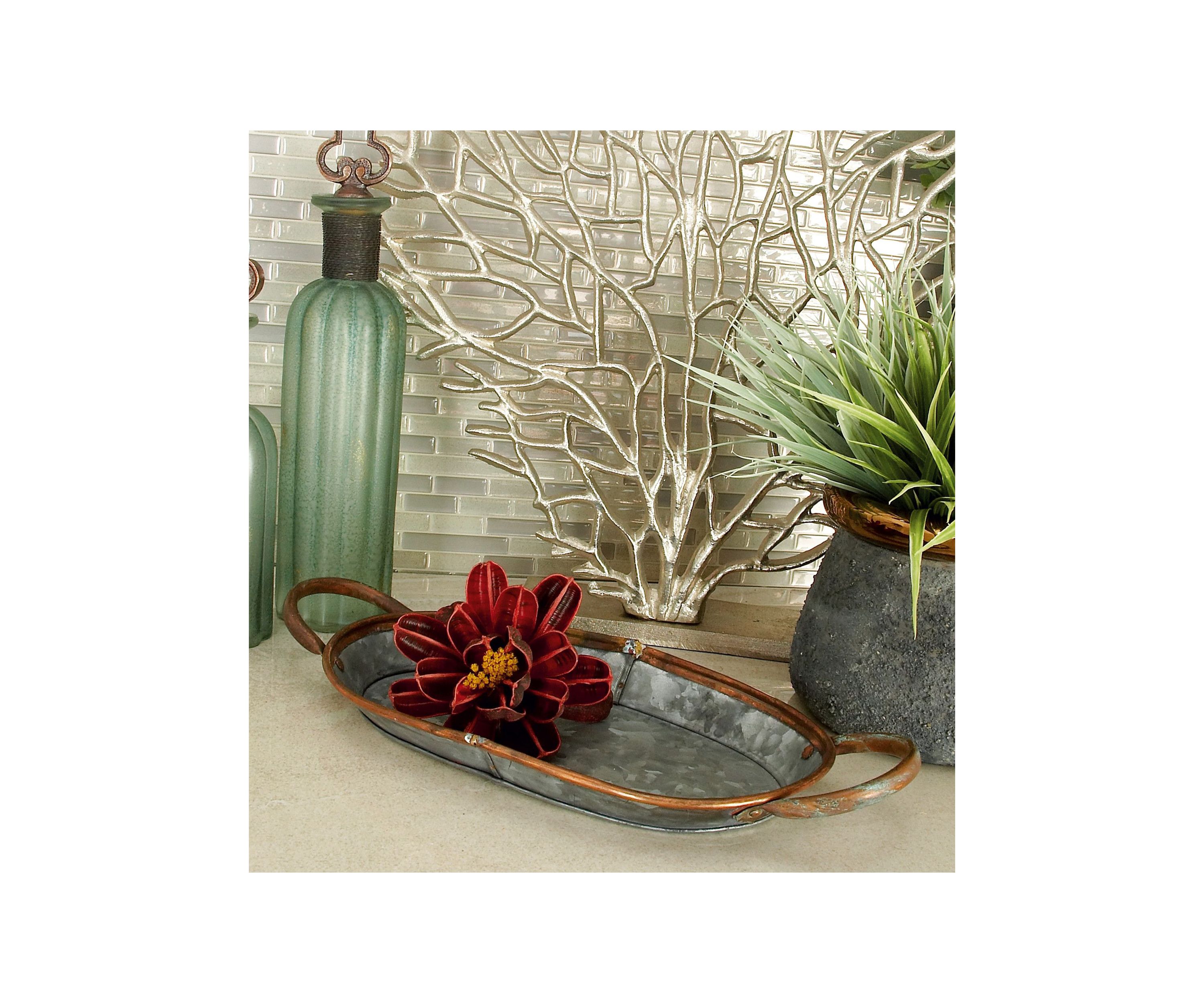 Farmhouse Metal Tray - Set of 3
