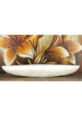 Coastal Capiz Shell Decorative Bowl