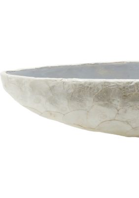 Coastal Capiz Shell Decorative Bowl