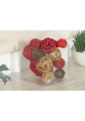 Traditional Dried Plant Orbs & Vase Filler - Set of 2