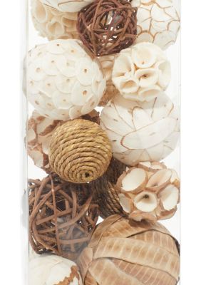 Coastal Dried Plant Orbs & Vase Filler - Set of 3