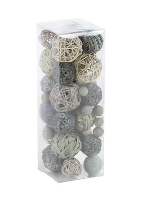 Coastal Dried Plant Orbs & Vase Filler - Set of 3