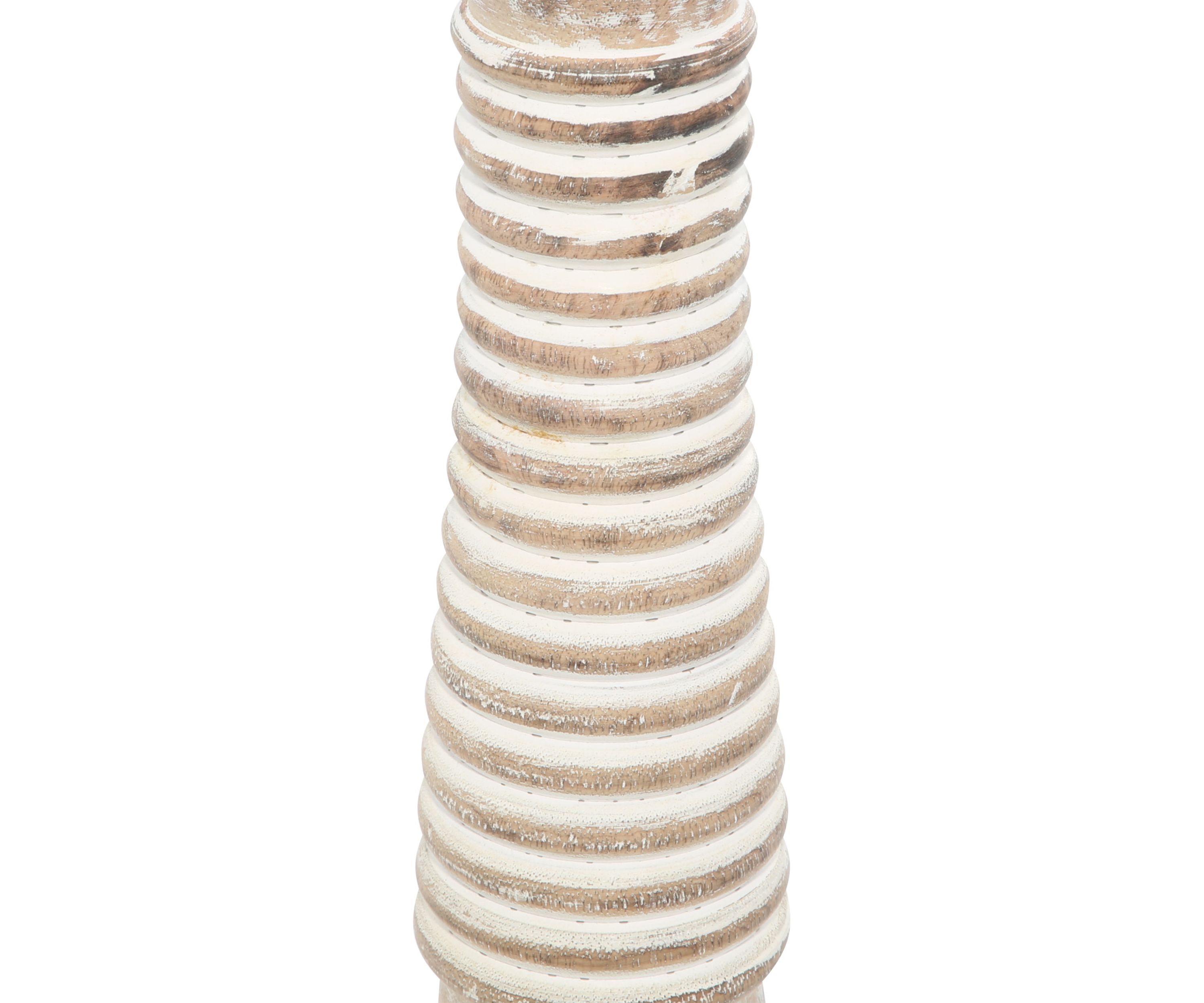Traditional Wood Candle Holder - Set of 3