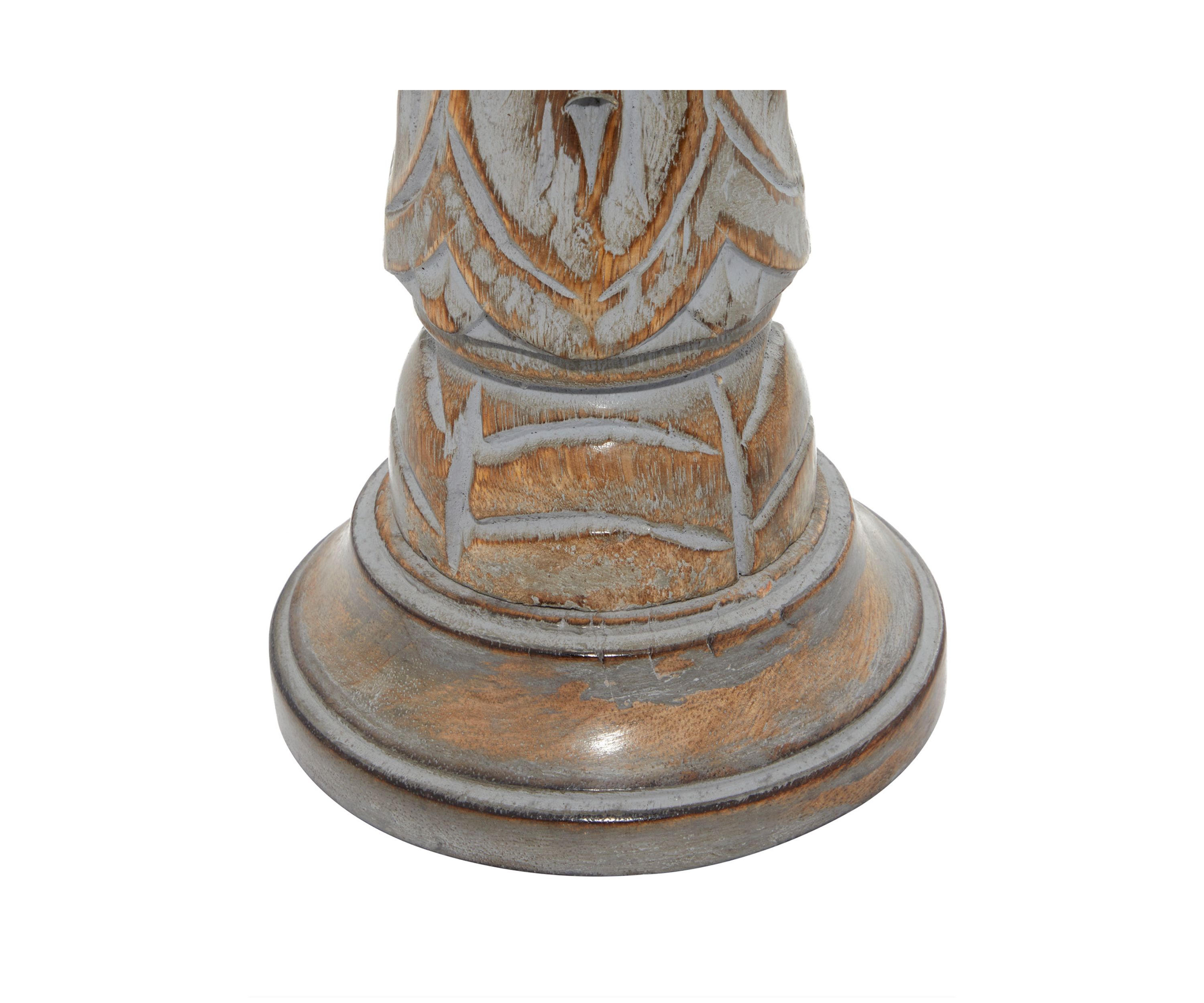 Traditional Mango Wood Candle Holder - Set of 3
