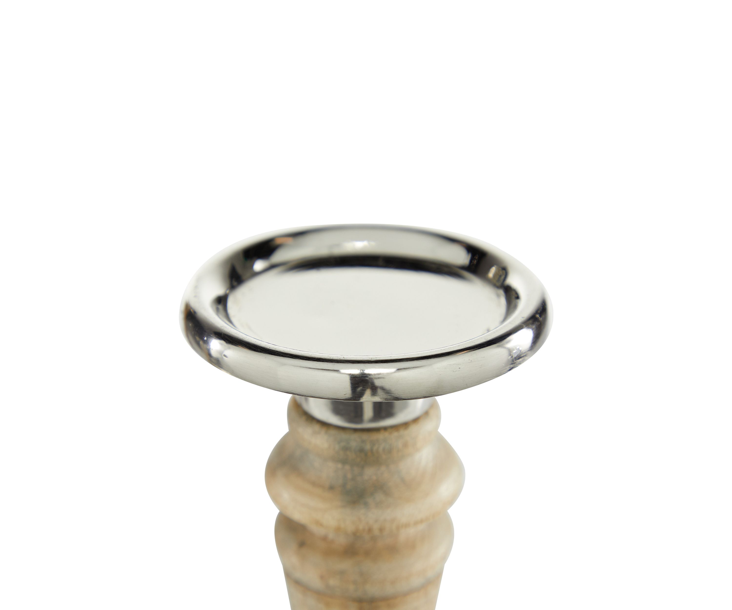 Traditional Mango Wood Candle Holder - Set of 3