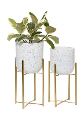 Glam Metal Planter - Set of 2