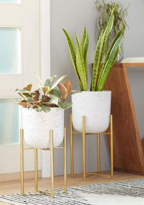 Glam Metal Planter - Set of 2