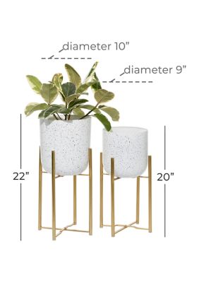 Glam Metal Planter - Set of 2