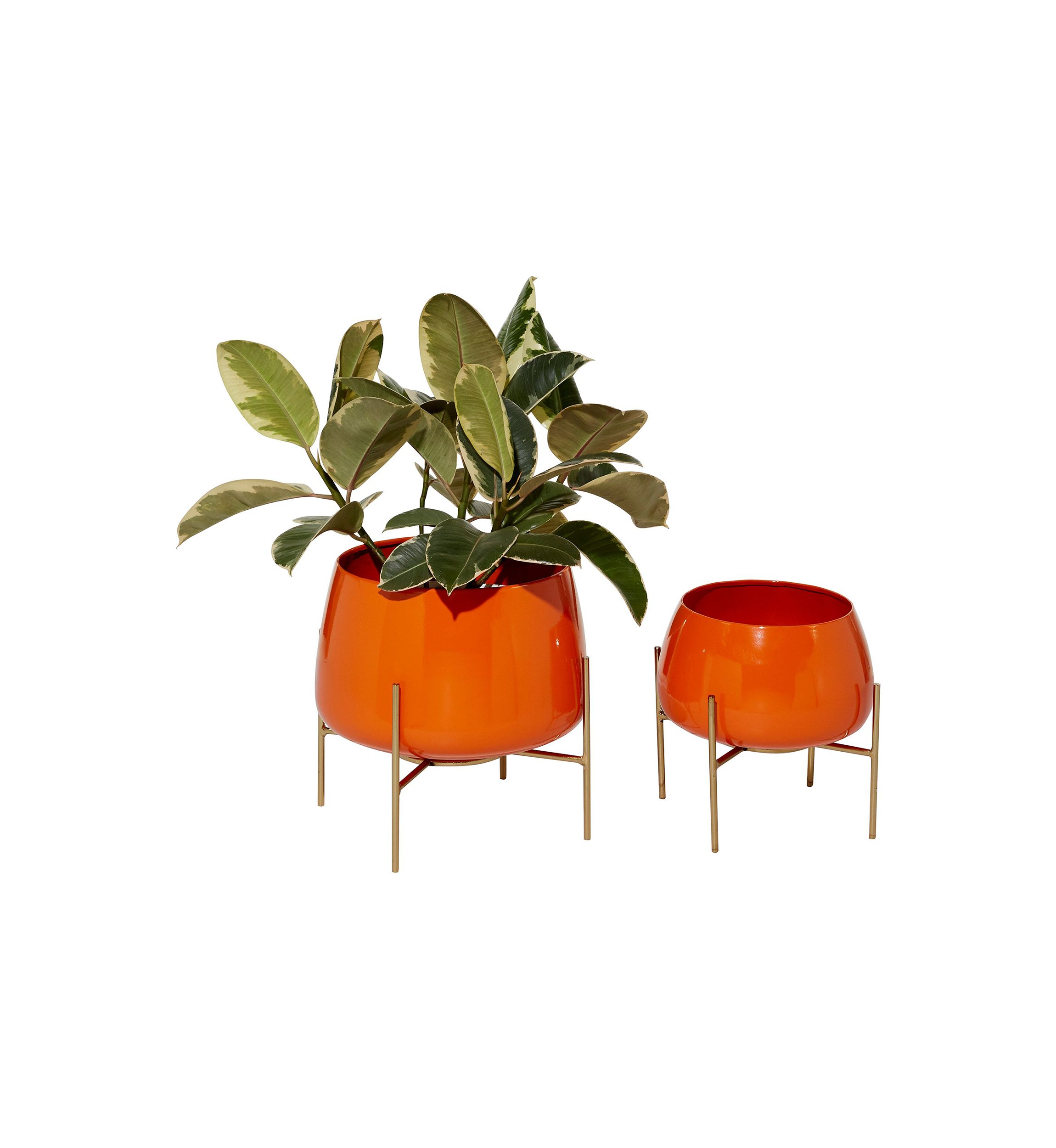 Modern Metal Planter - Set of 2
