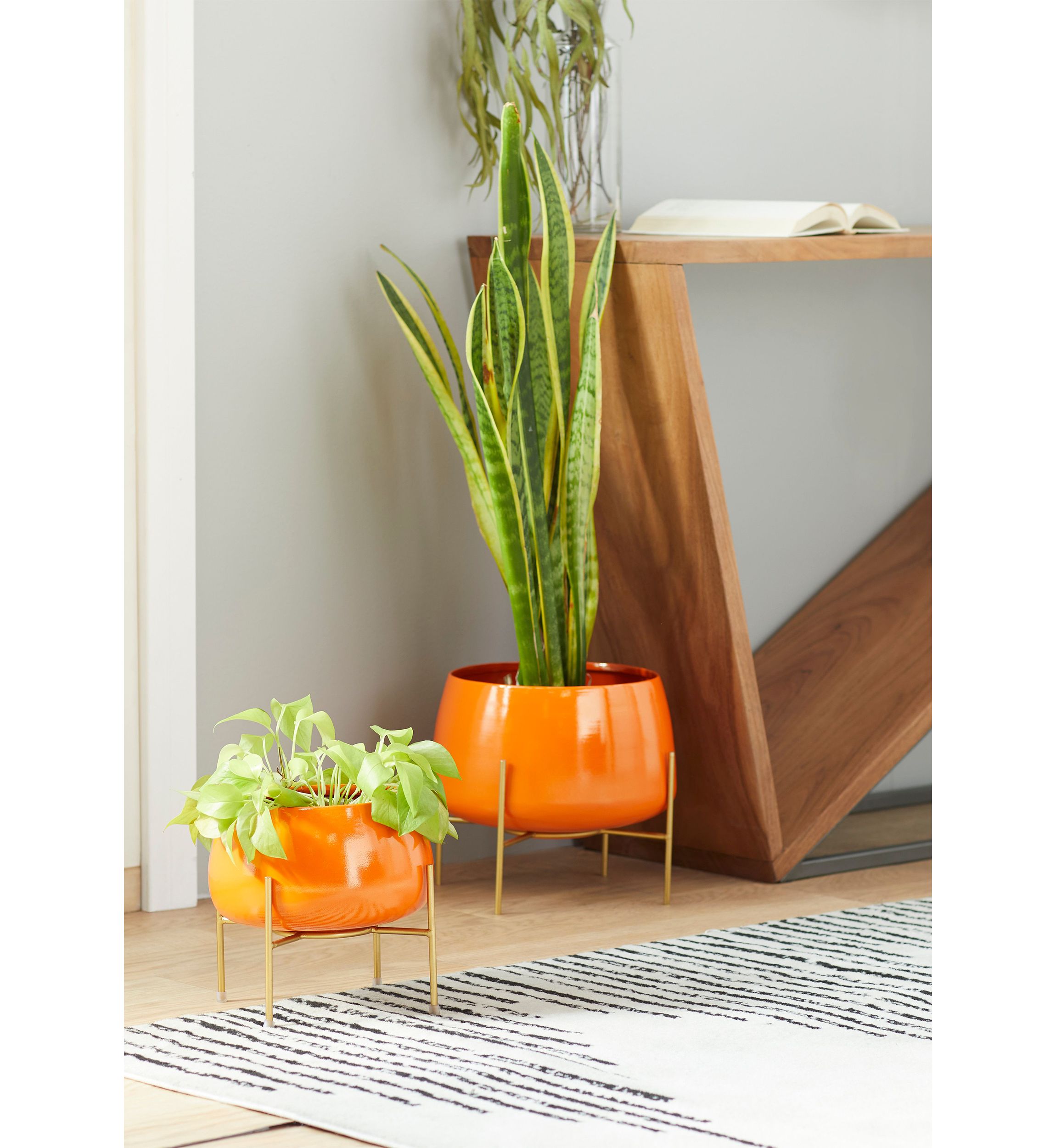 Modern Metal Planter - Set of 2