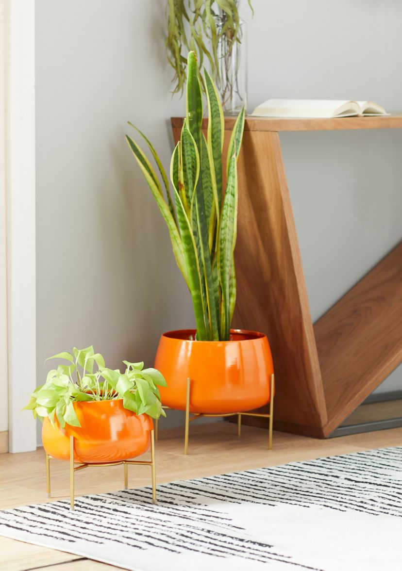 Modern Metal Planter - Set of 2