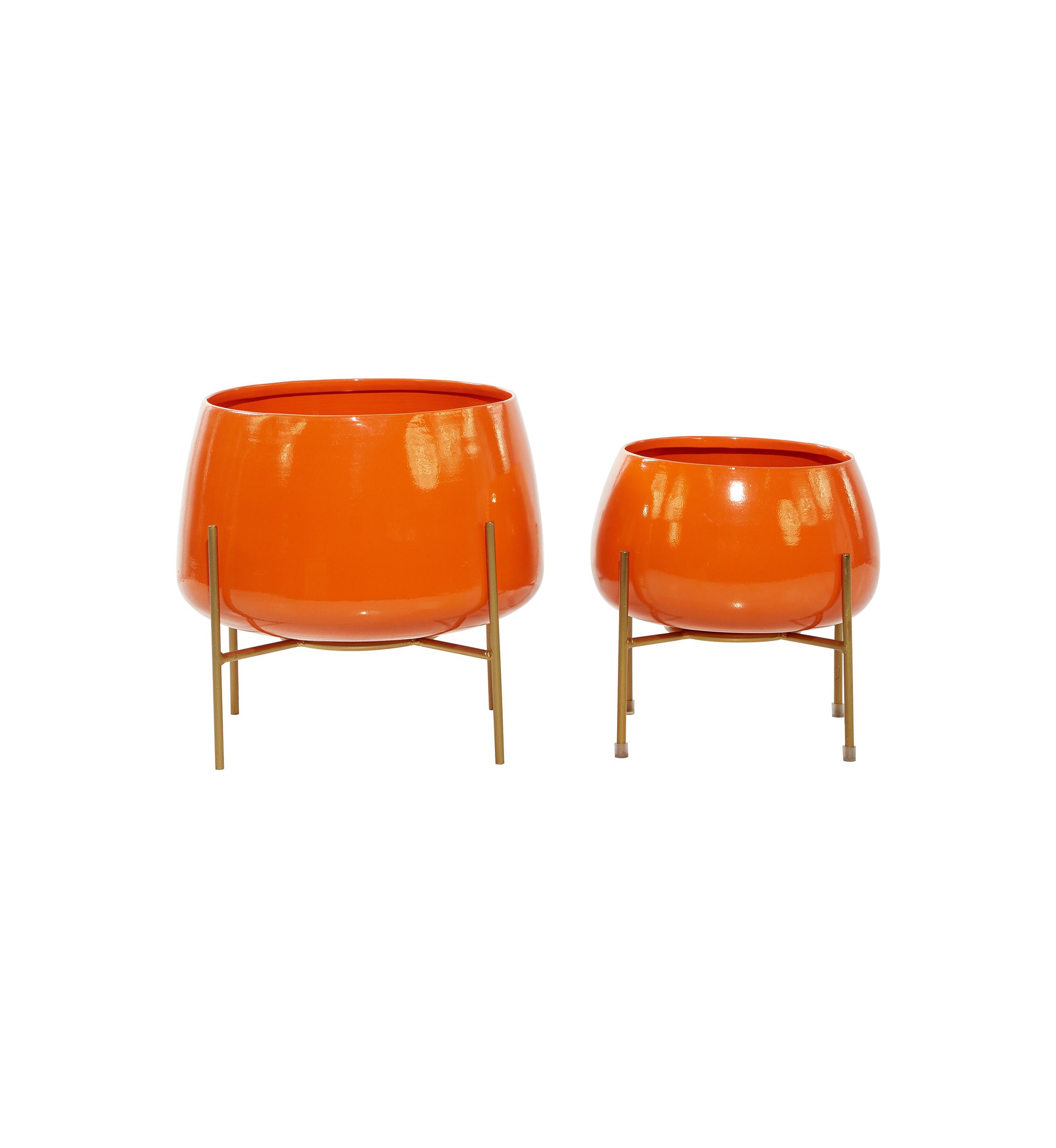 Modern Metal Planter - Set of 2