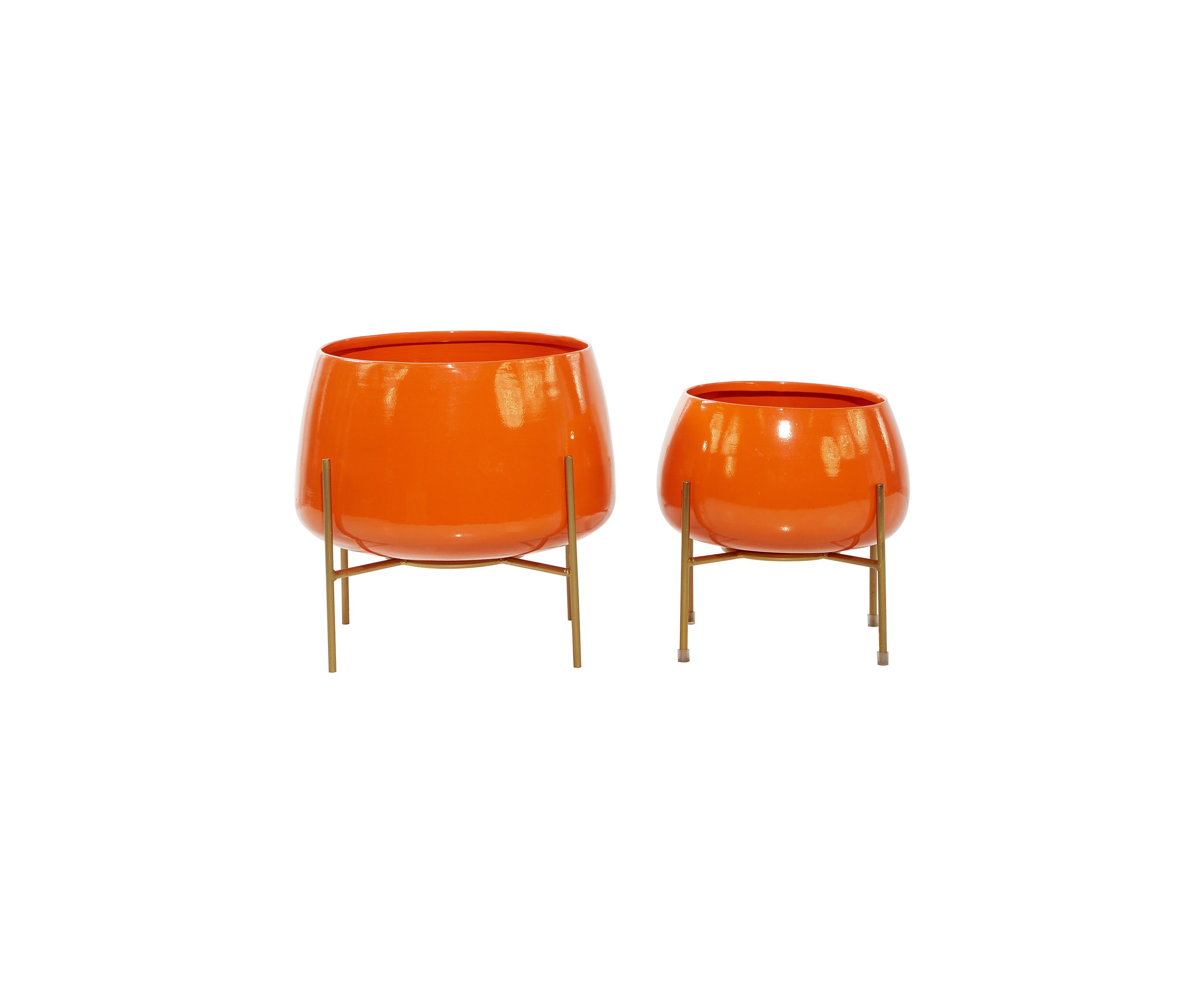 Modern Metal Planter - Set of 2