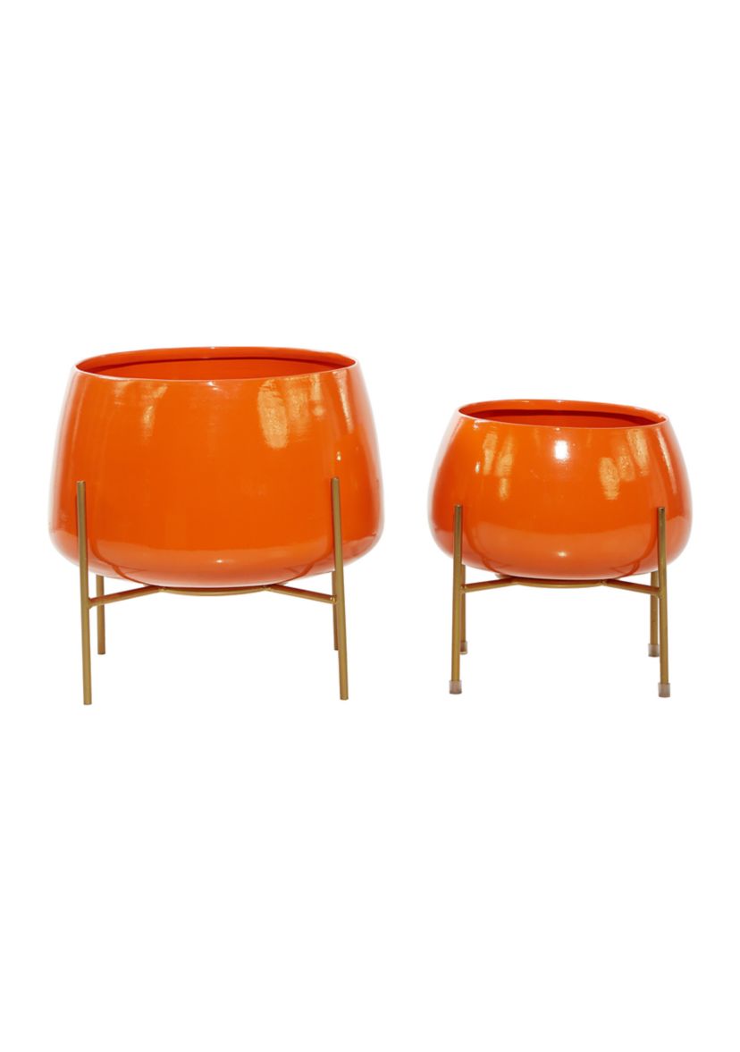 Modern Metal Planter - Set of 2