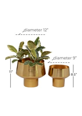 Glam Metal Planter - Set of 2