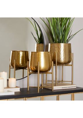 Modern Metal Planter - Set of 2