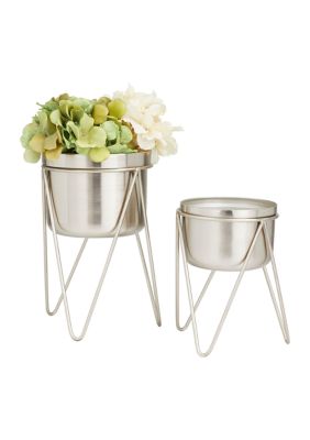 Modern Metal Planter - Set of 2