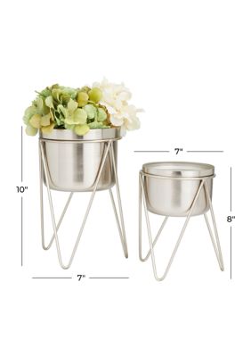 Modern Metal Planter - Set of 2