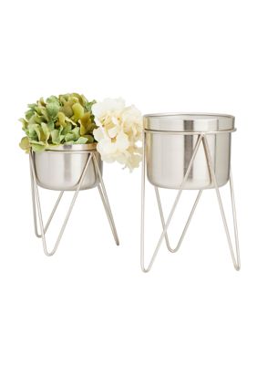 Modern Metal Planter - Set of 2