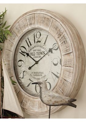 Vintage Wooden Wall Clock