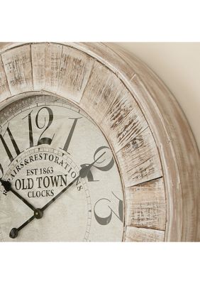 Vintage Wooden Wall Clock