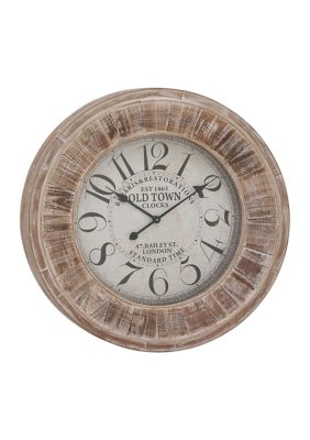 Vintage Wooden Wall Clock