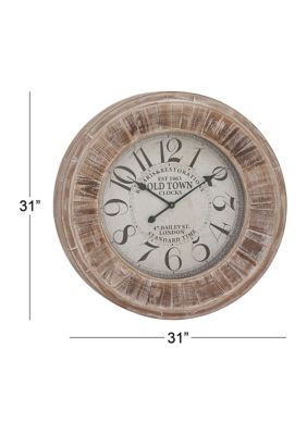 Vintage Wooden Wall Clock