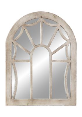 Vintage Wood Wall Mirror