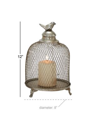 Contemporary Metal Candle Lantern - Set of 2