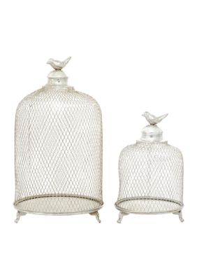 Contemporary Metal Candle Lantern - Set of 2