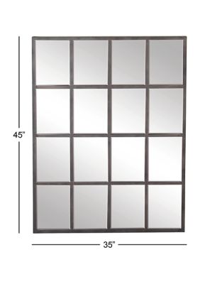 Industrial Glass Wall Mirror