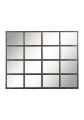 Industrial Glass Wall Mirror