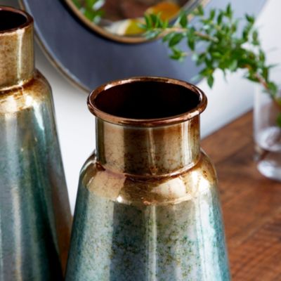 Rustic Metal Vase - Set of 2