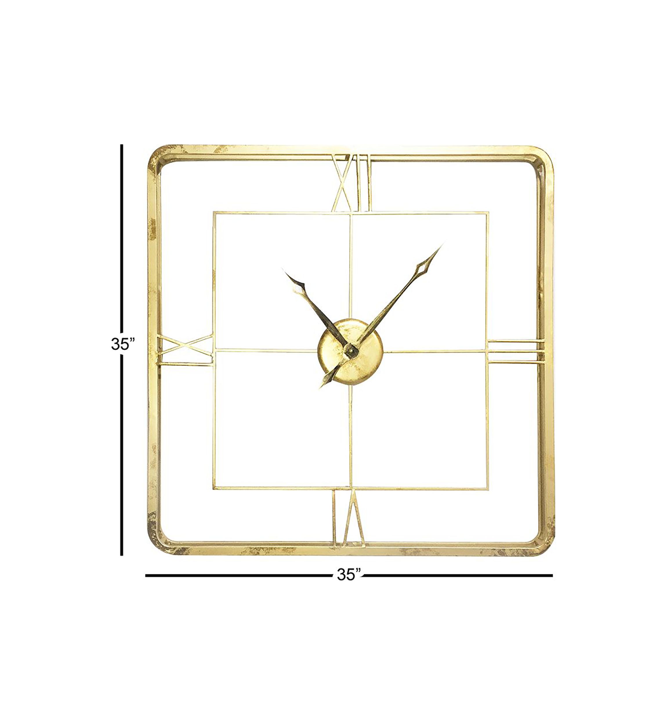 Glam Metal Wall Clock