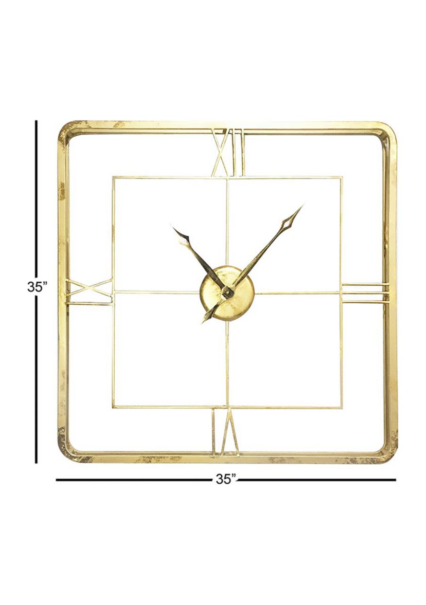 Glam Metal Wall Clock