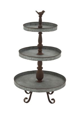 Farmhouse Metal Tiered Server